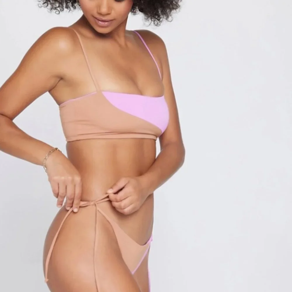 l*space dani color block bikini tie side bottoms - Picture 4 of 7
